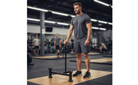 Barbell Lifter with T-Handle Stable Deadlift Jack with Padded Contacts Sturdy Barbell Plate Rack for Weightlifters