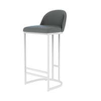With Backrest Upholstered High-Back Stool Golden Frame Upholstered Counter Stool Luxury Design Home Furnishing Minimalist Design for Homeowners, Interior Designers, Business Owners, Kitchen Island, Cafe, Restaurant, Dining Room
