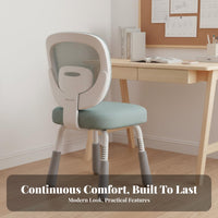 Support Adjustable Kids Study Chair Stable Frame Adjustable Kids Desk Chair Breathable Mesh Back Soft Padded Cushion for Students, Boys, Girls, Home, Bedroom