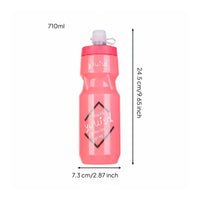 Bike Press Water Bottle Silicone Nozzle Cycling Press Bottle