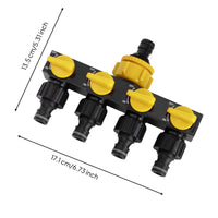 5 Way Garden Hose Splitter Heavy-Duty 5-Port Hose Splitter Easy to Use for Irrigation