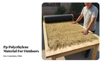 Artificial Thatch Panel Weather-Resistant Simulated Straw Roofing Realistic Look Synthetic Thatch Roll for DIY Enthusiasts, Bamboo Bar S, Gazebos