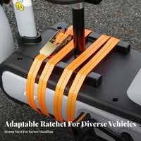 All-Steel Buckle Child Seat Mounting Strap High-Strength Strapping Electric Scooter Seat Fastener Heavy Duty for Parents, Motorcycle