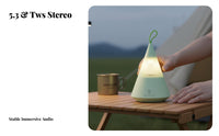Mountain Summit Design Bluetooth Lantern Ssummiter Rechargeable Csingle-Shaped Ssummiter Lamp Adjustable Brightness Outdoor Gear Waterproof for Gift Shoppers, Gadget Lovers, Party Hosts