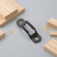 Dual-Function Connector 5 Mm Hole Arched-Handle Connector Labeled Measurements