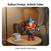 Italian Love Cherub Doll Collectible Tri Cherub Doll Vintage Clown Figurine Movable Joints Poseable Porcelain Clown