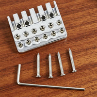 Six-String Bridge-End Guitar String Lock Double Row Locking Nut for Guitarists, Luthiers