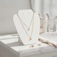 Foldable Necklace Bracelet Display Stand Jewelry Organizer for Earrings Rings