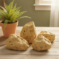 10 Pieces Faux Rock Ornaments Lightweight Artificial Landscape Rocks Irregular PU Foam Rocks for Landscapers, Decorators, Courtyard, Indoor Scenery