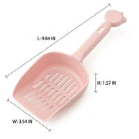 Litter Sifter Sand Sifter with Slotted Sieve, Thickened Sieve Cleaning Tool with Handle Hole for Cats Kittens Used Litter Gifts