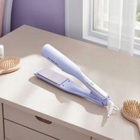 Hair Straightener Corded Hair Straightener with Wide Plate Clamp-Style Flat Iron for Home, Travel, Dorm Room
