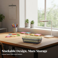 Wireframe holder Space-Saving Desktop Organizer adaptable Use for Desk, Dorm Room