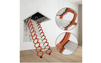 Retractable Attic Ladder Space-Saving Pull down Attic Ladder Foldable Folding Loft Staircase for Homeowners, Mezzanine