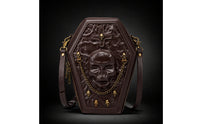 Crossbody Bag Hard-Sided Gothic Handbag Adjustable  Bag for Goths, Cosplayers, Concerts, Cosplay