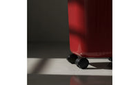 Open-Top Trash Can with Wheels Plastic Rolling Wastebasket Minimalist Mobile Garbage Bin Slim for Kitchen, Office, Bathroom