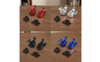 2 Pieces 1/10 front steering cup CNC-Machined with Screws Hardware for Trail Rig