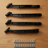 4 Pieces Sturdy Under-Mount Sink Bracket with Screws Rigid Sink Support Bracket Slim Hardware Firm for Kitchen