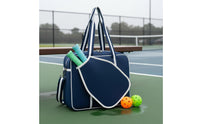 Racket Bag Adjustable Strap Pickleball Tote Bag Convertible Shoulder Tote for Gym