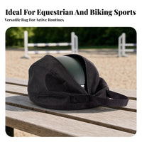 Oxford Cloth Helmet Storage Bag Dust Protection Helmet Carry Bag Black Foldable