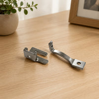 2 Pieces Stitching Apparatus Presser Feet Universal Stitching Apparatus Feet Silver Toned Hardware for Hobbyists