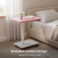 2-Tier Rolling trolley Minimalist and design End Table Space-Saving for Bedroom, Balcony