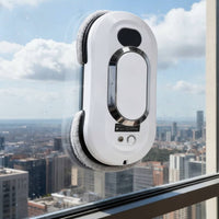 Smart Window Cleaning Robot Power-off Protection Robotic Window Cleaner Microfiber Compact for Homeowners