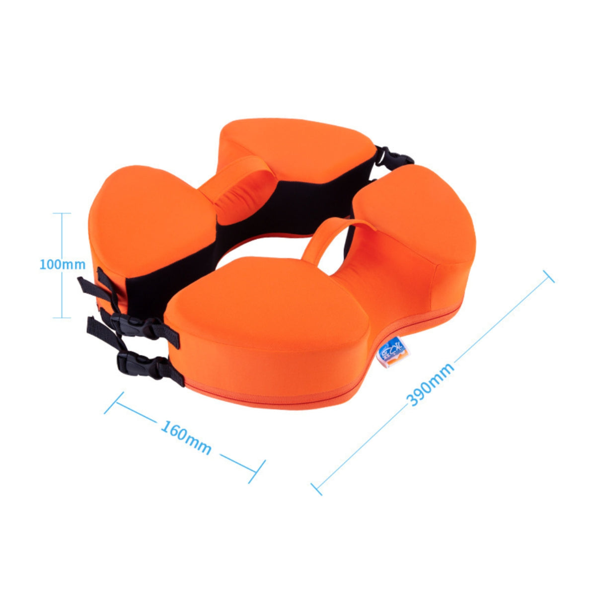 Inflatablenon-Inflatable Baby Swimming Buoy Soft Textile Cover Underarm Buoy Collar Padded Infant Swim Collar Adjustable Strap