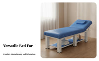 Massage Bed Multi-Functional Folding Massage Table Foldable Design Spa Treatment Bed for Aesthetic Specialists, Permanent Design Artists, Salon, Spas