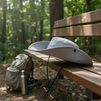 Sun Protection Chin Strap Fishing Hat Breathable Fishing Pail Hat Quick-Drying Outdoor Headwear Convertible Design for Climbing