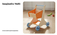 Role-Playing Fun Kids Grocery Shop Playset Develops Social Skills Toy Supermarket Checkout Educational Wooden Grocery Shop Playset Realistic Design for Children, Preschoolers, Toddlers, Playroom, Kindergarten, Preschool, Daycare Center