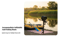 Electric Trolling Engine Quiet Functioning Boat Engine Saltwater & Freshwater Ready Debris-Resistant Propeller for Anglers