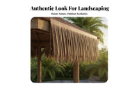 Easy Installation Plastic Thatch Roll Realistic Appearance Artificial Thatch Roll Long-Lasting for DIY Enthusiasts, Outdoor, Garden, Patio
