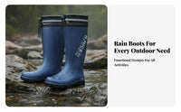 Waterproof Fishing Boots men's Tall Rain Boots Easy to Clean men's Wellingtons for Fishermen, Gardeners, Rainy Days, Wet Weather, Gardening