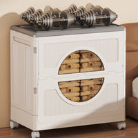 Toy Storage Box Foldable Children's Toy Organizer Bin Wheeled Foldable Storage Chest for Bedroom