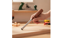 Compact Scraper with Wooden Handle Hard-Alloy Woodworking Scraper Multi-Use Deburring Tool Handheld for Woodworkers, Carvers, Workshop