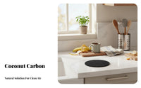 4 Sets Activated Carbon Absorber Easy to Replace Activated Char Absorber Long Garbage Can Odor Remover for Composters, Homeowners, Lavatory