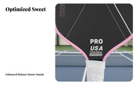 Lightweight Design 16mm Pickleball Paddle Large Sweet Area Pickleball Paddle Wear-Resistant for Adults, Training, Recreational Play, Outdoor