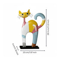 Cartoon Feline Figurine Gift House Decoration Long-Lasting for Stage Performance