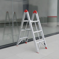 Folding Ladder Foldable Household Ladder Space-Saving Step Stool for Apartment, Garage, Kitchen