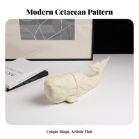 2 Pieces Nordic Design Marine Creature Bookend Creative Gift Abstract Marine Creature Statue for Pale Ice Workers, Home Decorators
