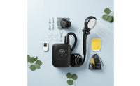 Digital Display USB Charging Shower System IPX8 Waterproof Electric Shower Pump 3 Spray Modes Bathing Equipment Low Noise for Campers, Hikers, Camping, Travel, Beach