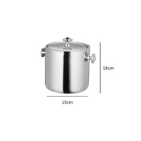 Vintage Ice Bucket Modern Champagne Bucket Sturdy Beverage Tub for Bartenders, Home Bar, Parties