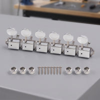6 Pieces Guitar Tuning Machines Replacement Guitar Machine Heads Hardware Metal for Guitarists