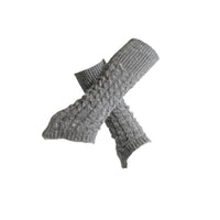 Knitted Figure Skating Leg Warmers Speckled Figure Skating Boot Cover Fluffy Long Knit Leg Warmers Tube-Shaped