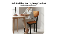 Upholstered Wooden Dining Chair Wabi-Sabi aesthetic Upholstered Wooden Leg Chair