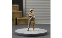 3 Pieces 1:64 people Model Set High Detail Resin Miniature