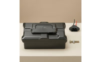 Hard-Shell Electric Cycle Battery Box Durable Electric Bicycle Battery Box Einfach Zu Installieren Batteriebox Mit Ladeanschluss Shielding for Cyclists