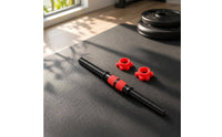 Dumbbell Connecting Rod Anti-Slip Dumbbell Extension Bar with Locking Nuts Textured for Weightlifters, Home Gym