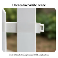 Decorative Picket Fence Versatile Layout Curved or Straight for Gardens