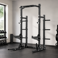 Foldable Squat Rack with Pull-Up Bar, Wall-Mounted Dumbbell Rack for Home, 1000 kg Load Capacity, Space-Saving & Height-Adjustable